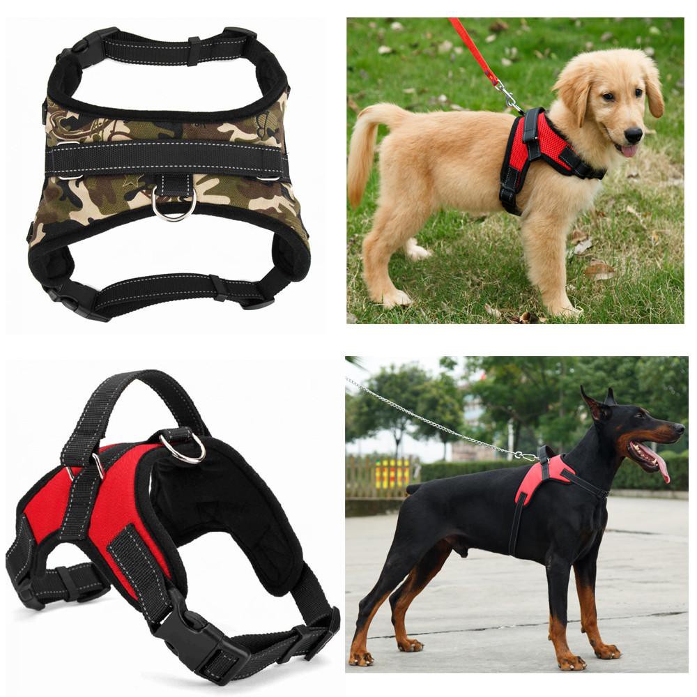 Rompi Harness Kerah Anjing Husky Bahan Nilon Padded Ukuran Sml