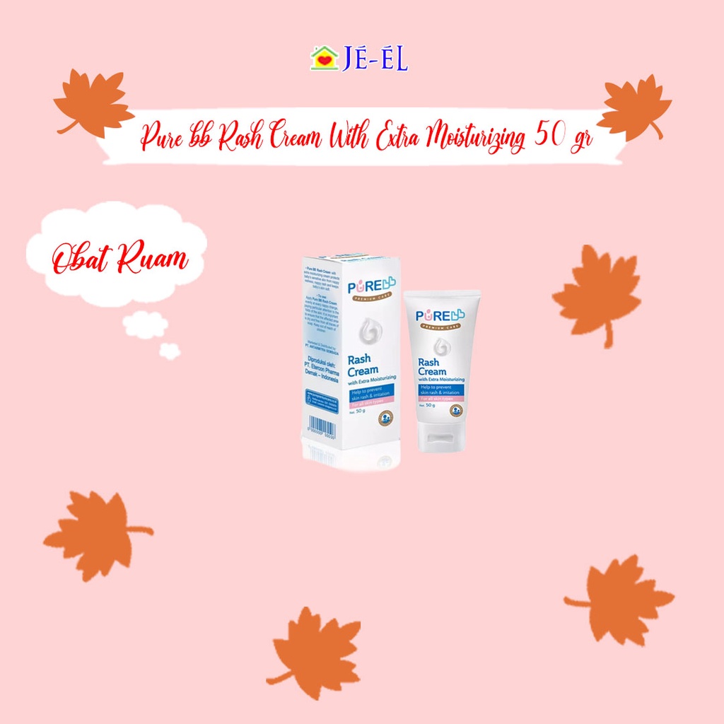 Pure bb Rash Cream With Extra Moisturizing Obat Ruam 50 gr