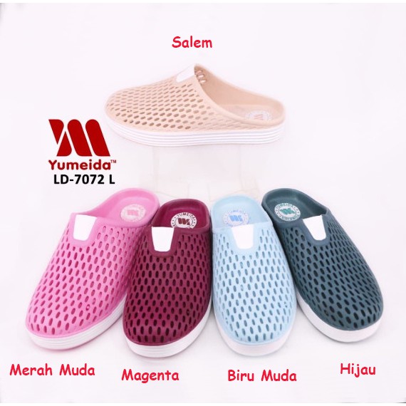 Yumeida 7072 Sepatu Sandal Wanita/Sepatu Baim Wanita Bahan Karet