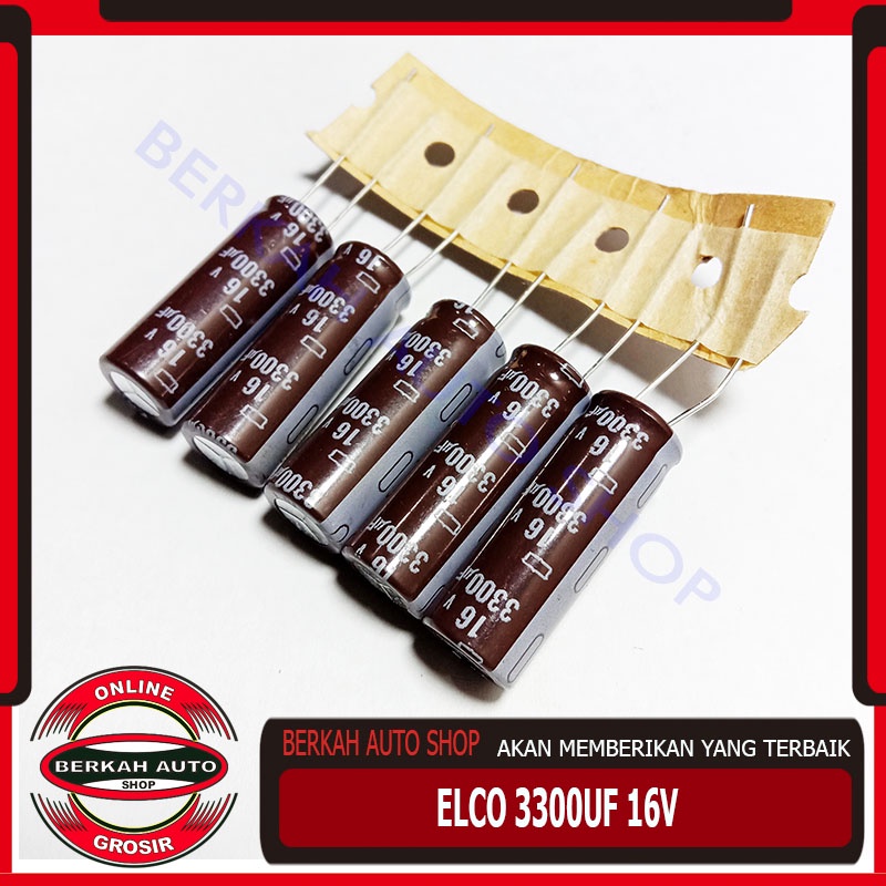 Elco 3300uf 16v - kapasitor 3300uf 16volt