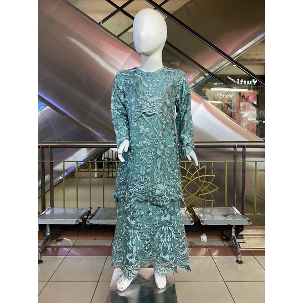 Gamis Tile Mutiara Anak / Gamis Anak Full Tile / Gamis Anak Terbaru
