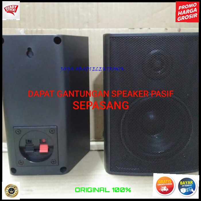 G574 SPEAKER GANTUNG PORTABLE BONUS GANTUNGAN SPEKER TEMBOK SPK DINDING WALL PASIF PASSIVE MASIVE SOUNDBEST MIC KARAOKE VOKAL VOCAL ARTIS PROFESIONAL SPIKER PRO SOUND BEST SISTEM AUDIO PANGGUNG DYNAMIC PENGERAS SUARA HIFI MC PIDATO SEMINAR CERAMAH ACA