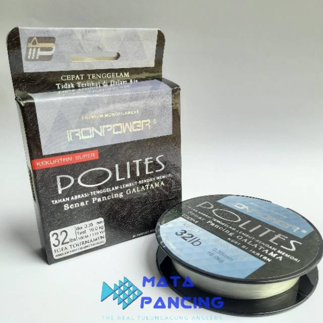 Senar pancing iron power polites dan livion 100m