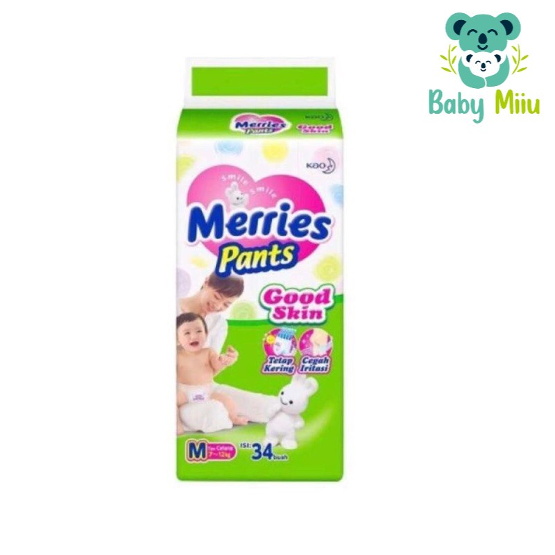 Merries Pants Goodskin Tipe Celana M34 | Popok Anak Bayi