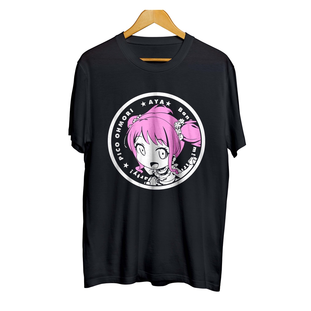 Kaos distro japan game AYA MARUYAMA CHIBI pastel palettes - BNAG DREAM material cotton fleece