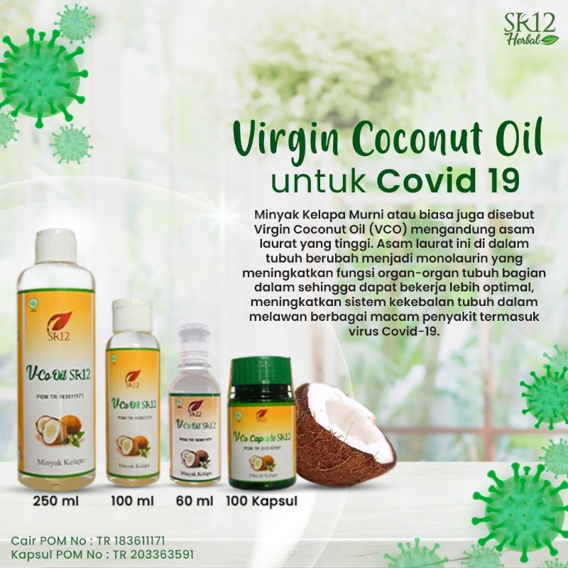 

MINYAK KELAPA MURNI!!!VIRGIN COCONUT OIL//VCO SR 12