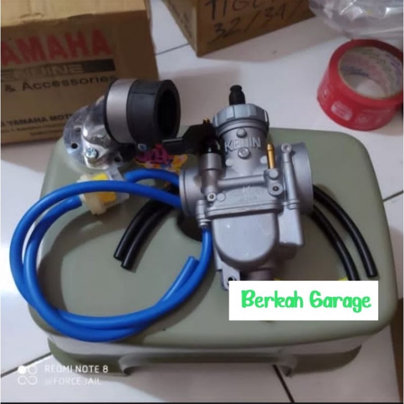 Karbu Pe 26 Keihin Setingan Mudah Set Manifold Free Selang+Filter Bensin Universal All Bebek