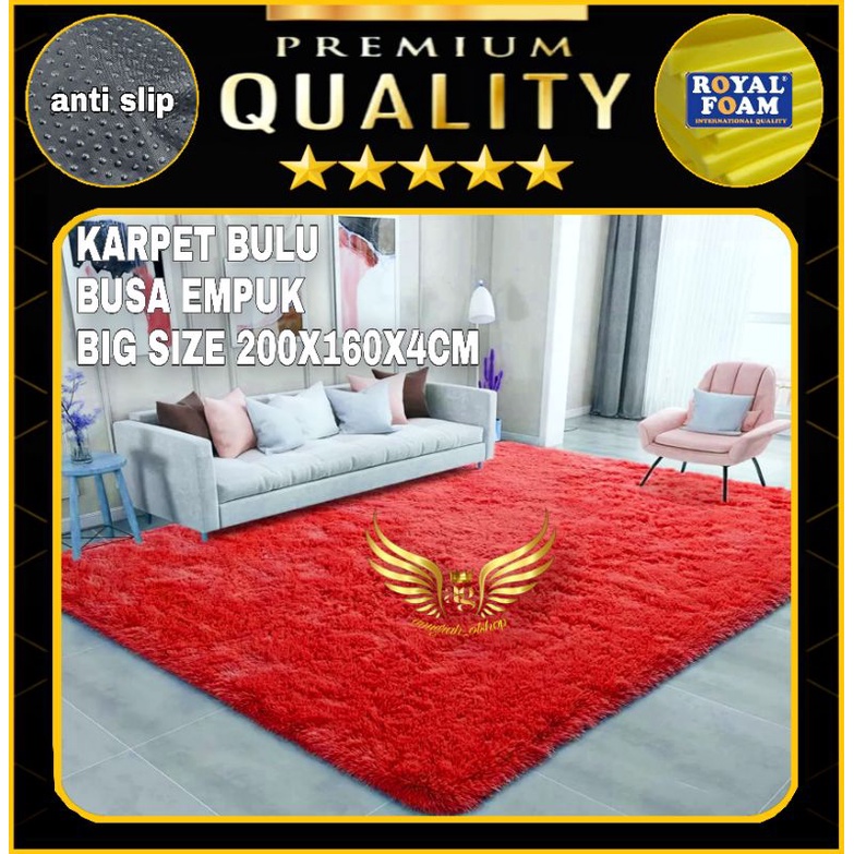 karpet bulu rasfur karpet bulu uk 200x160x4cm-2