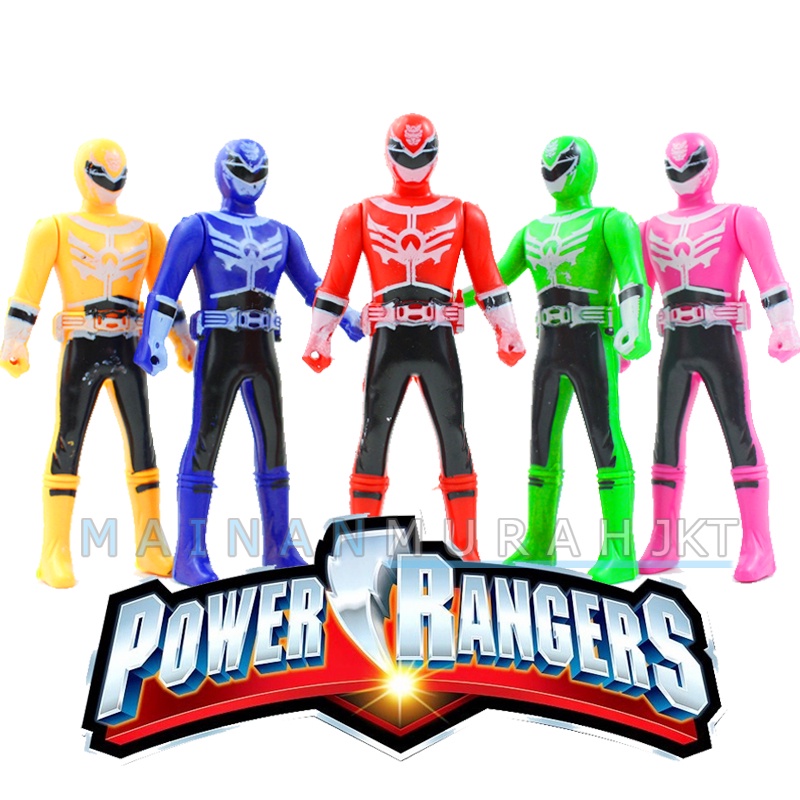 MAINANKEI ANAK MURAH POWER RANGER ISI 5PCS HIASAN KUE ULTAH  ROBOT ROBOTAN ANAK LAKI LAKI