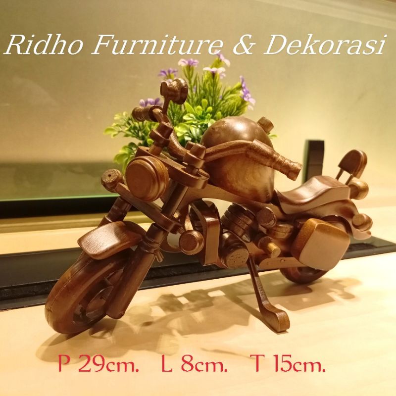 Miniatur moge / miniatur motor / Hiasan Ruang tamu / Hiasan meja kantor