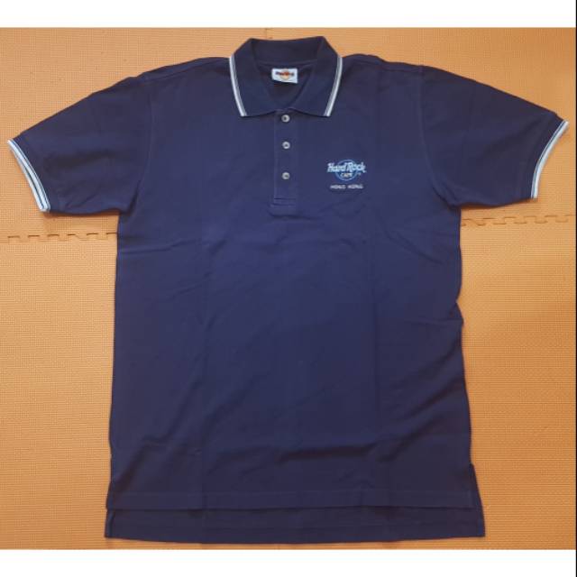 Polo Shirt "HRC (Hard Rock Cafe) HONGKONG" Ukuran M Dewasa ORIGINAL (Dibeli Langsung di HRC Hongkong