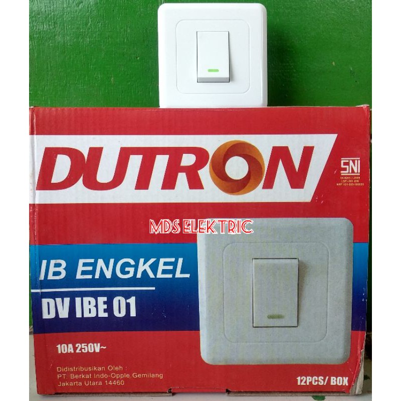 IB ENGKEL DUTRON DV IBE 01 / SAKLAR TUNGGAL TANAM