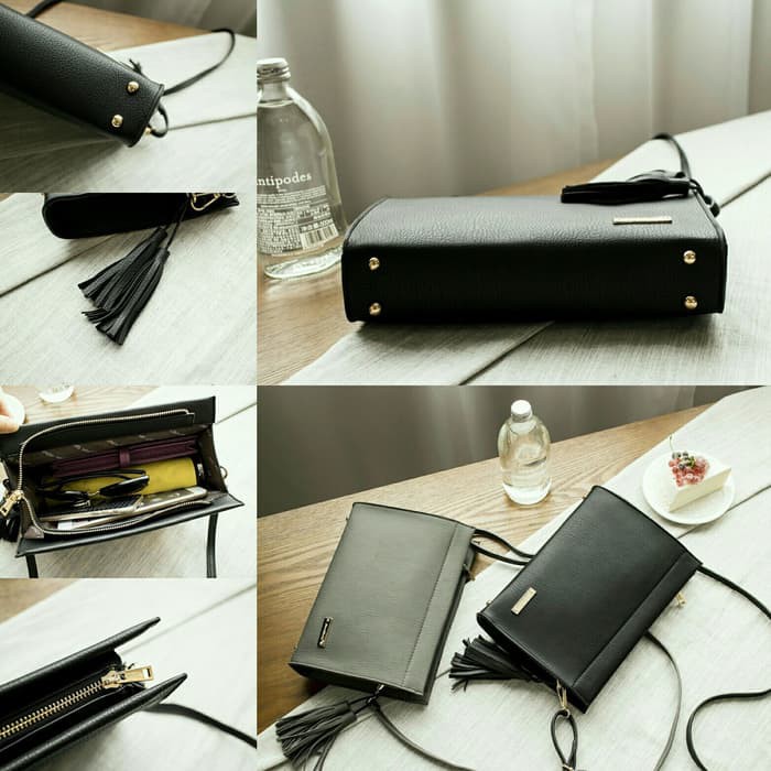 tas wanita cewe murah fashion lucu unik selempang Hn*M MINI RING Merah 22222 Best Seller Cantik I8O0