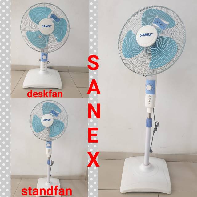 STAND FAN SANEX 16inch 2in1 KIPAS ANGIN BERDIRI 16inch 2in1