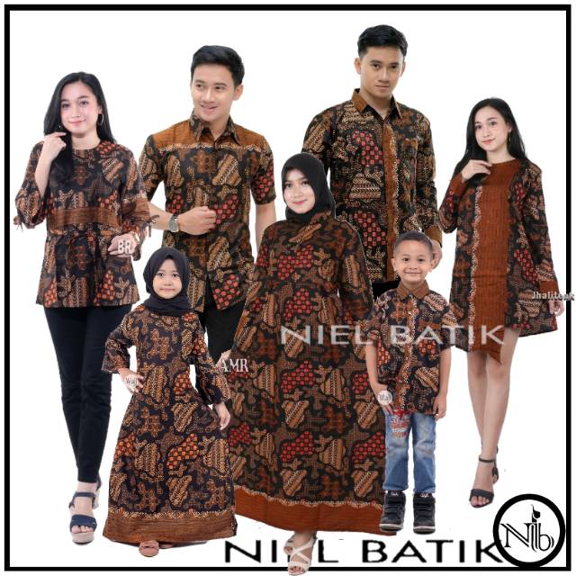  COUPLE  COPEL BATIK  SET KELUARGA  SERAGAM BAJU KELUARGA  