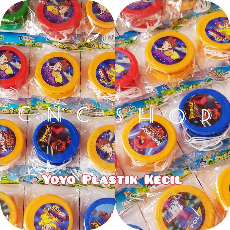 Mainan Yoyo Plastik Mini Ukuran 4cm Bagus