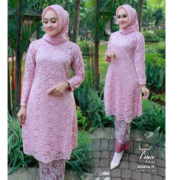 atasan kebaya brukat dres / brokat kurung /kebaya brokat /atasan kebaya /kebaya hijau botol/ kebaya 