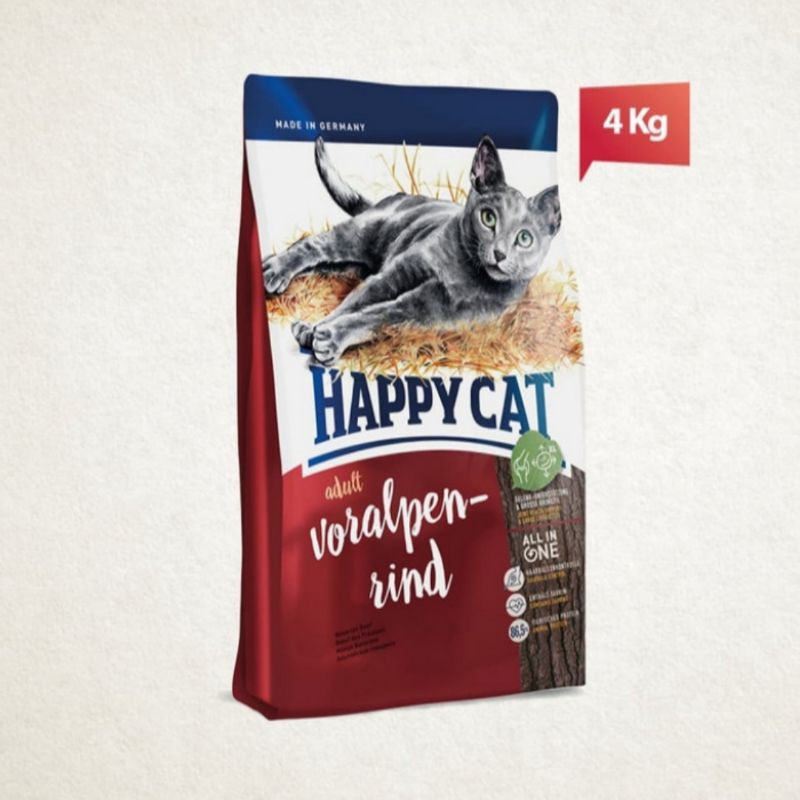 Happy Cat Adult Beef 4kg | Happy Cat Adult Bavarian Beef 4kg | kucing