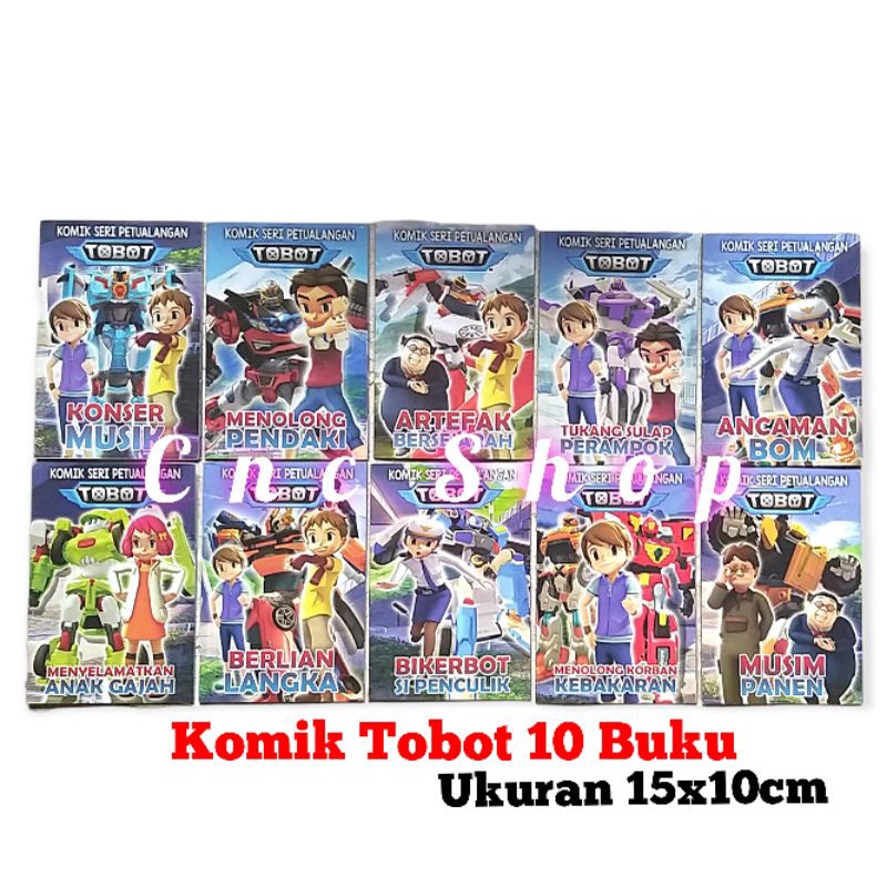 Komik Tobot dapat 10 Buku Berwarna Buku Bacaan Anak Murah
