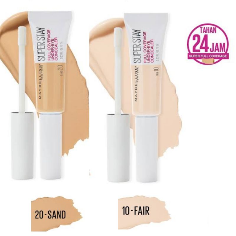 Maybelline Superstay 24H Full Coverage Concealer 20 Sand /  Foundation