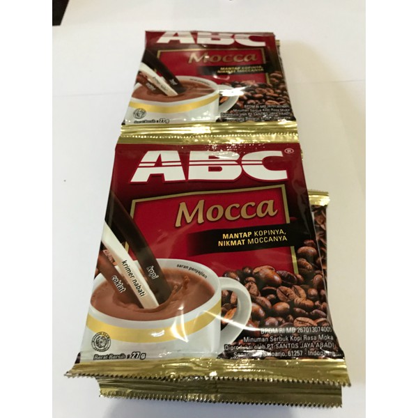 

ABC Mocca 1 Renceng / 10 Sachet / Sachet / Pcs / Moka / Mokka