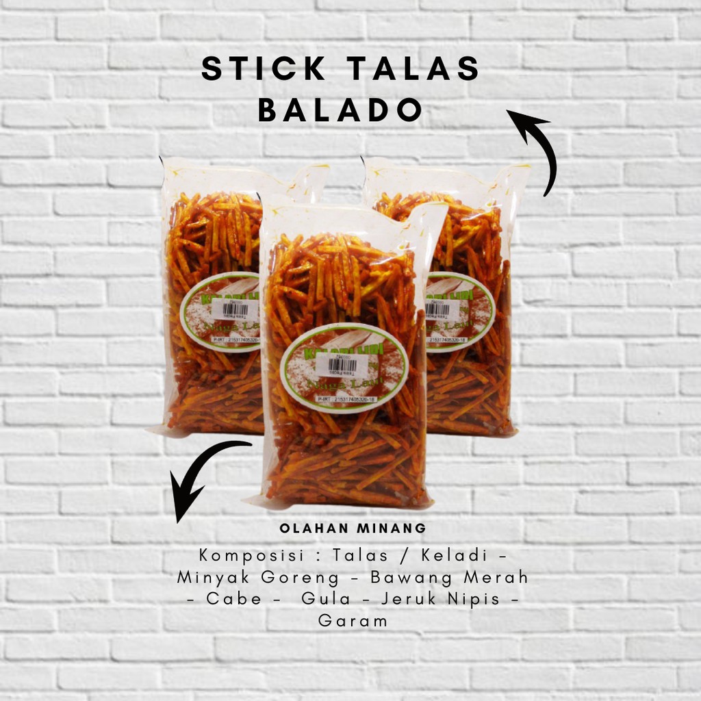 

Stick Talas Balado Naga Laut - Snack Balado - Makanan Ringan Khas MInang