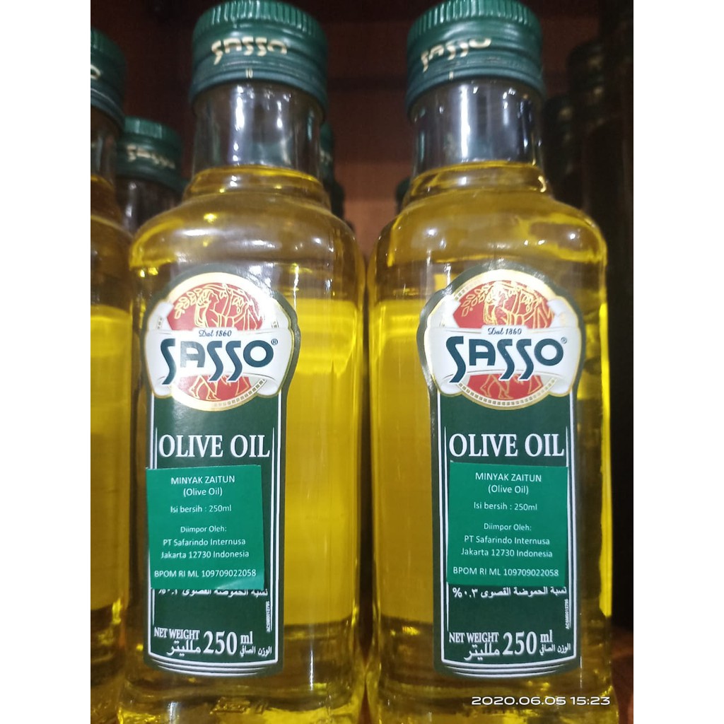 

minyak zaitun sasso / olive oil 250 ml makassar