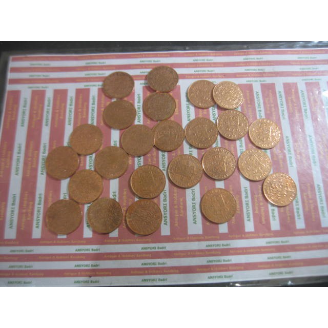 Koin Benggol 1 Cent 1929 Nederlansch Indie Iklan G537