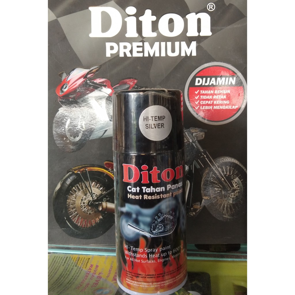 Pilok Diton HI-TEMP SILVER Cat tahan panas 150cc