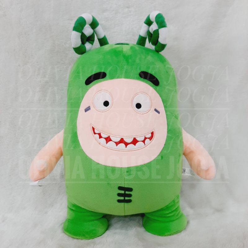 Boneka Zee Oddbods Hijau Jumbo Lokal Boneka Oddbods Hijau Jumbo Lokal