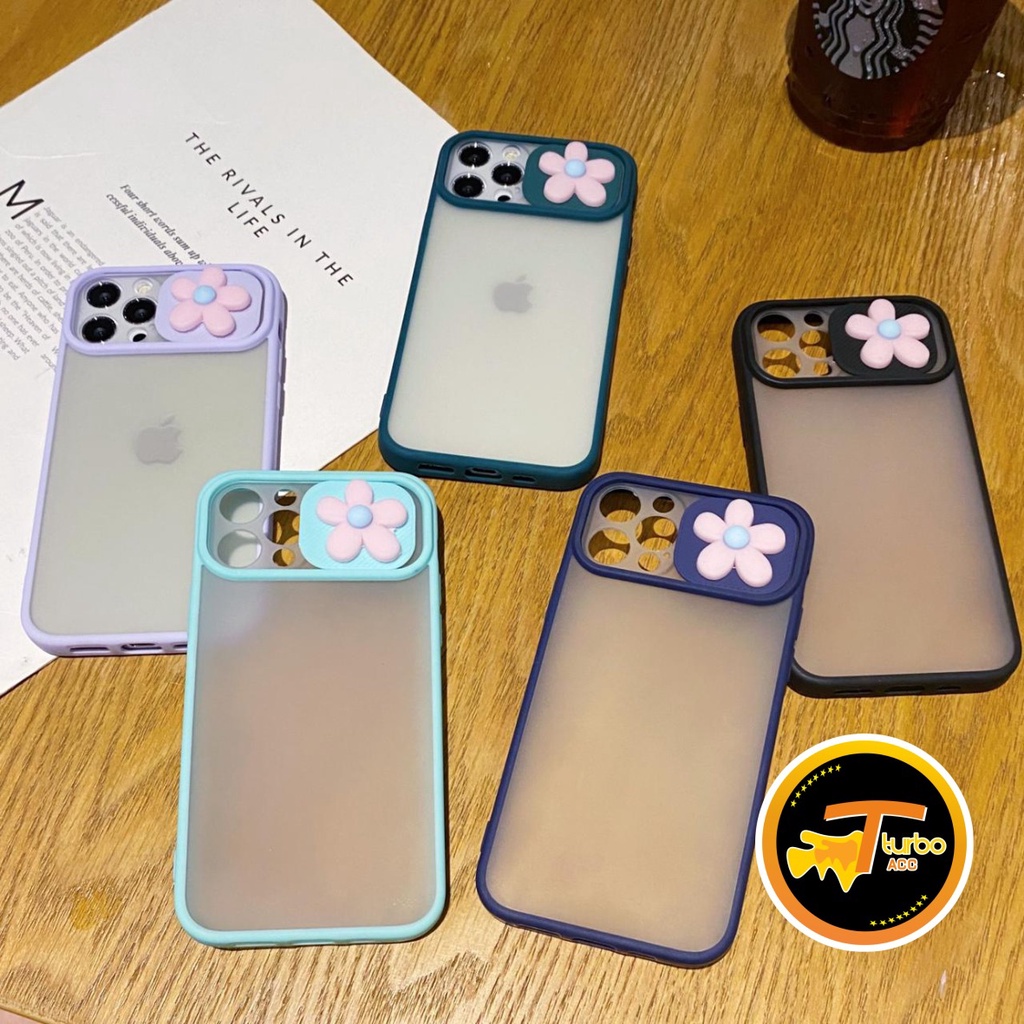 SOFTCASE SLIDE PELINDUNG KAMERA FLOWER 3D SAMSUNG J2 PRIME CORE J4+ J5 J6+ J7 PRO CORE PRIME TA1963