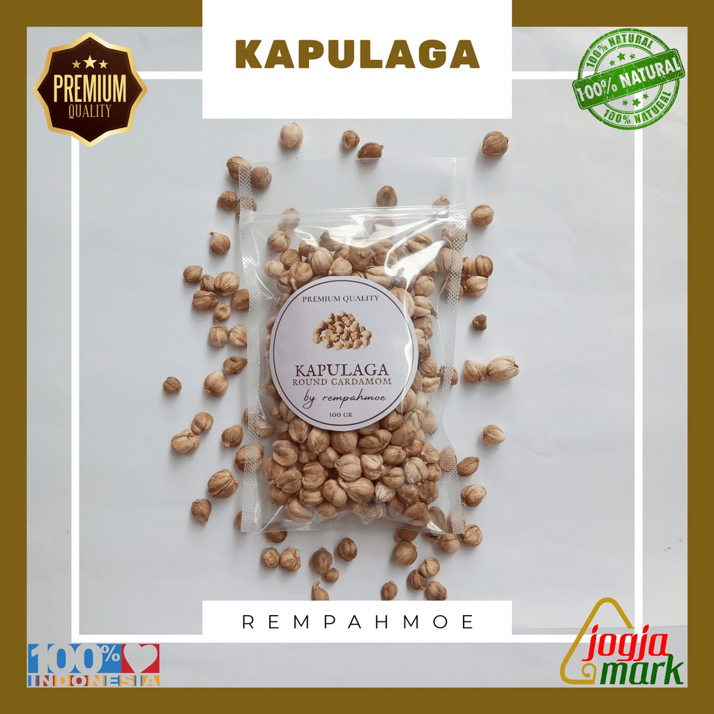 

KAPULAGA jawa PREMIUM QUALITY | Round Cardamom | 100gr | 50gr | Rempah | Wedang Jamu