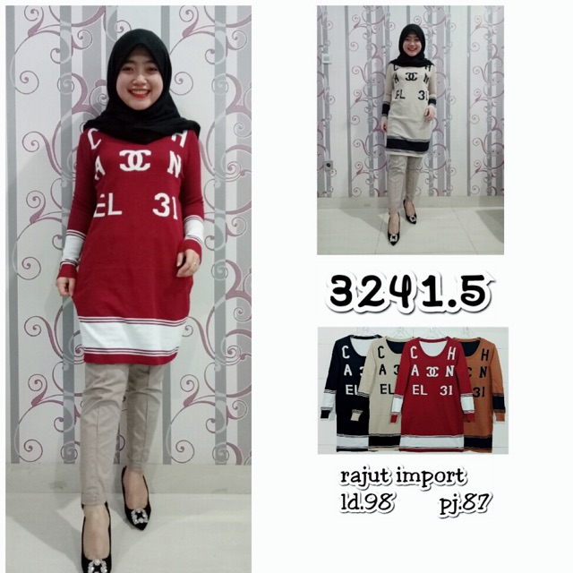 Tunik Rajut Chanel31 3241.5