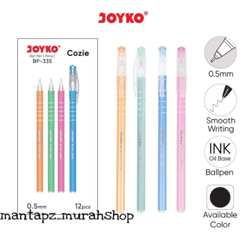 

Bolpen/Pulpen Joyko BP 335 Cozie (/PCS)