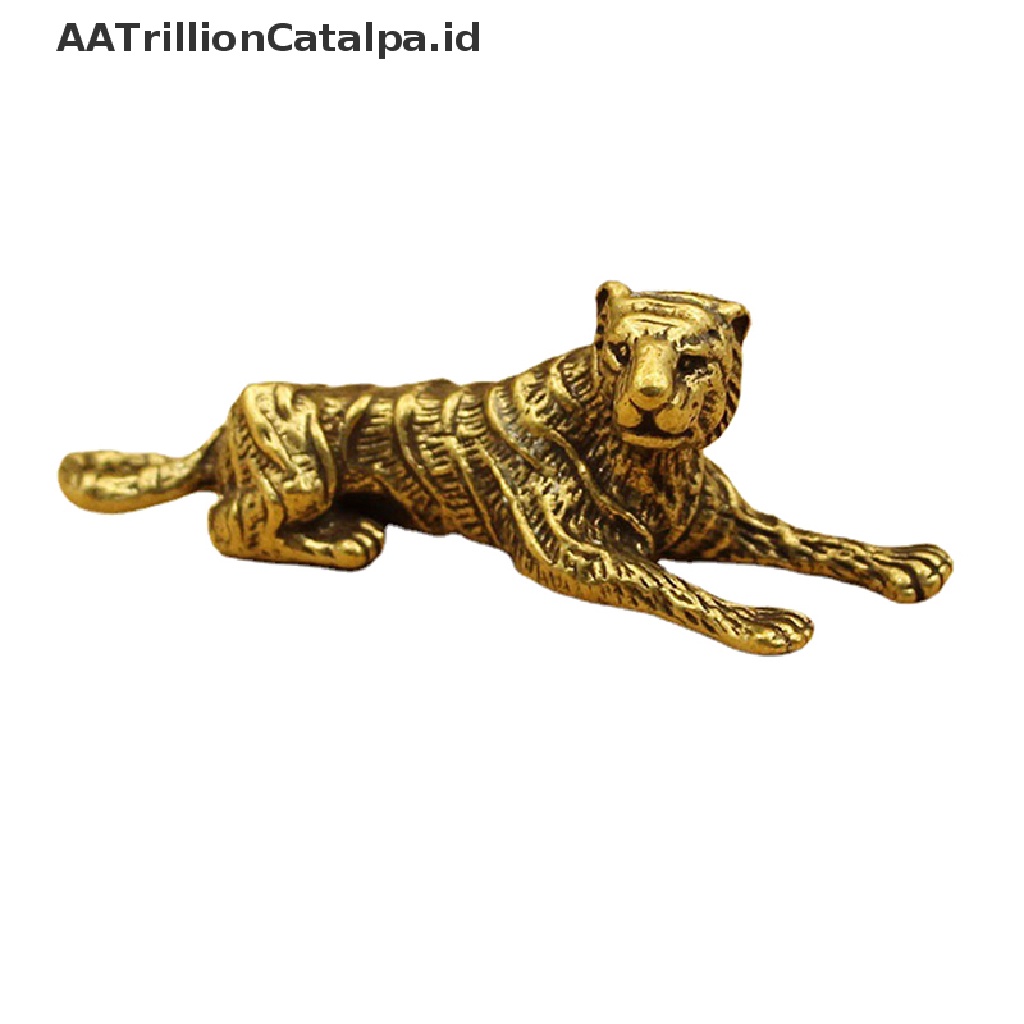 (AATrillionCatalpa) Patung Macan 3D Mini Bahan Kuningan Untuk Dekorasi Rumah