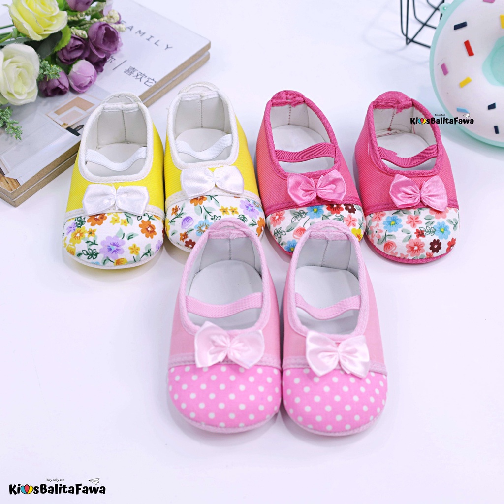 Prewalker Acha Baby Perempuan / Sepatu Bayi Perempuan Baru Lahir Pre Walker Premium Murah Cewek Import Babycinnamon