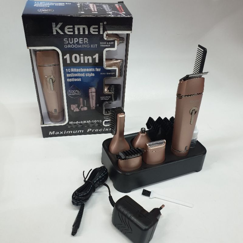 Alat Cukur Pangkas Rambut KM-1015 Hair Clipper Shaver Waterproof 1015 Multifungsi