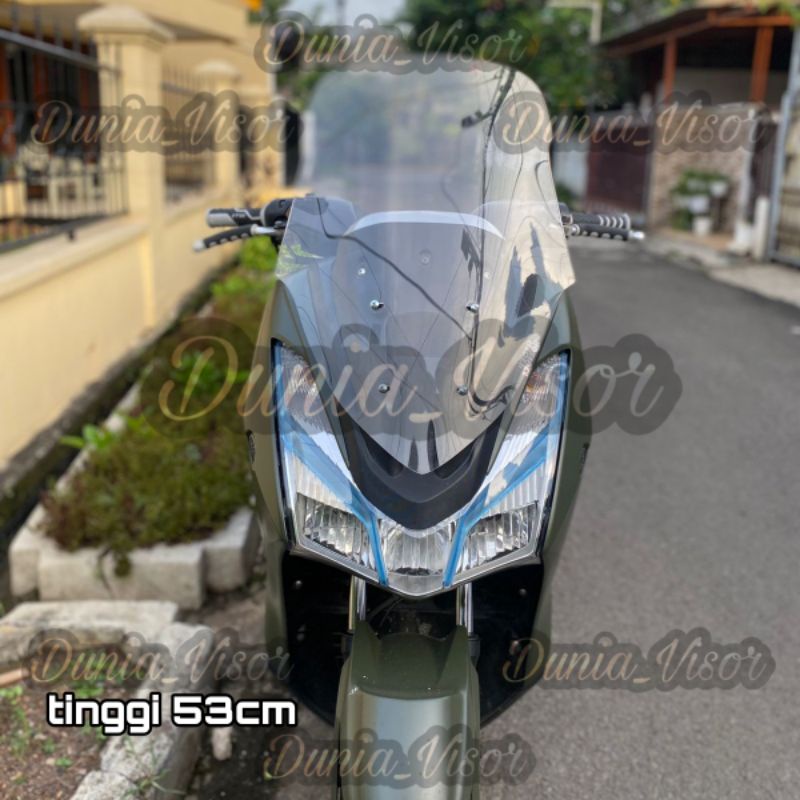 windshield lexi model Xmax , visor lexi touring tinggi 53cm tebal 4mm