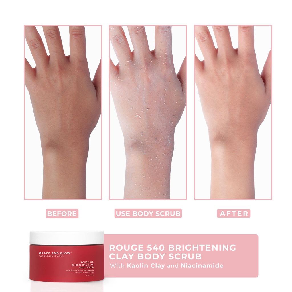 GRACE AND GLOW ROUGE 540 BRIGHTENING CLAY BODY SCRUB