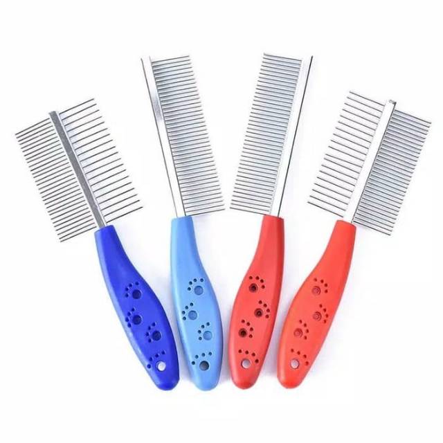 Pet Grooming &quot;STAINLESS 2 SISI&quot; Sisir Stainless Hewan
