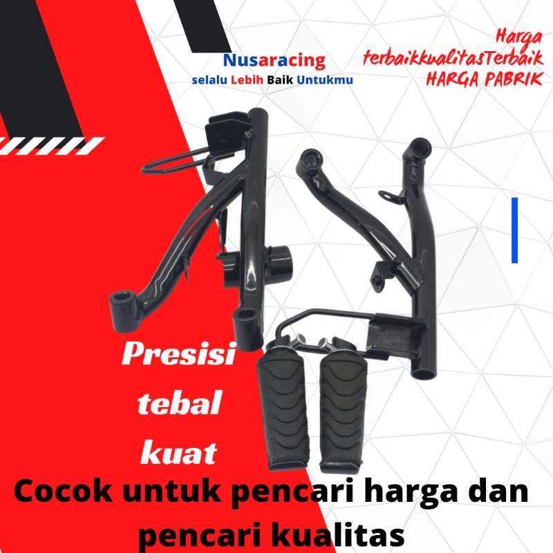 BREKET FOOT STEP DUDUKAN STEP BELAKANG VARIO 110 KARBU, KARET STEP BELAKANG VARIO