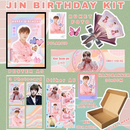 JIN BTS BIRTHDAY KIT