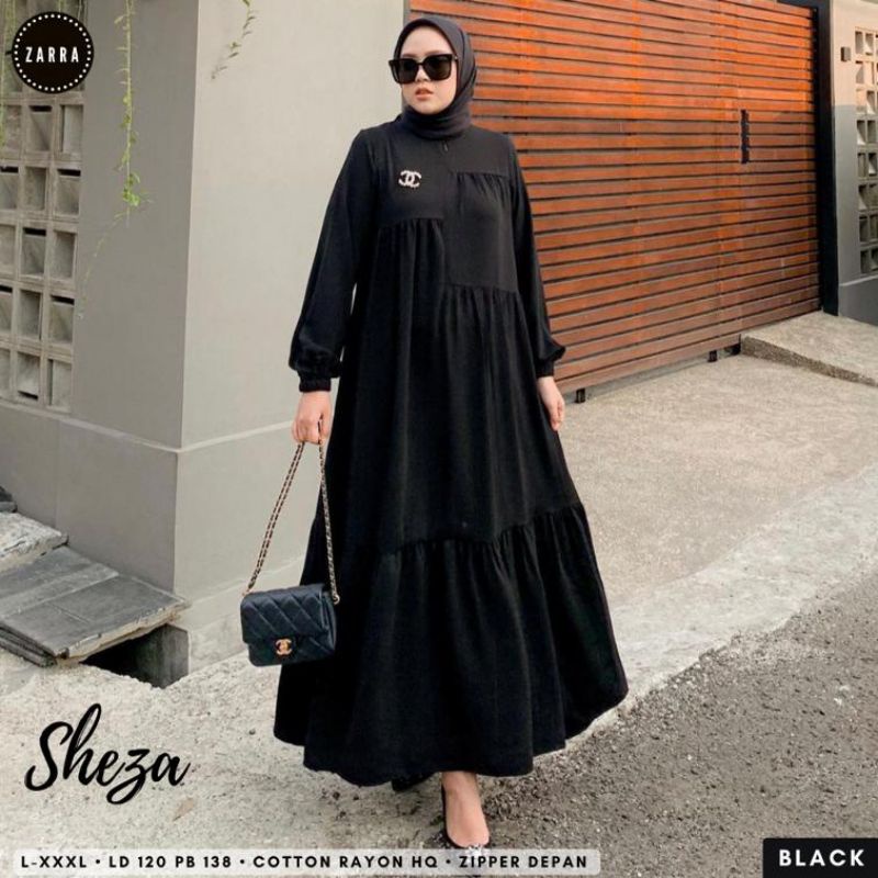 (BISA COD) #JUMBO LD 120 cm# SHEZA DRES WANITA TERBARU BY ZARRA