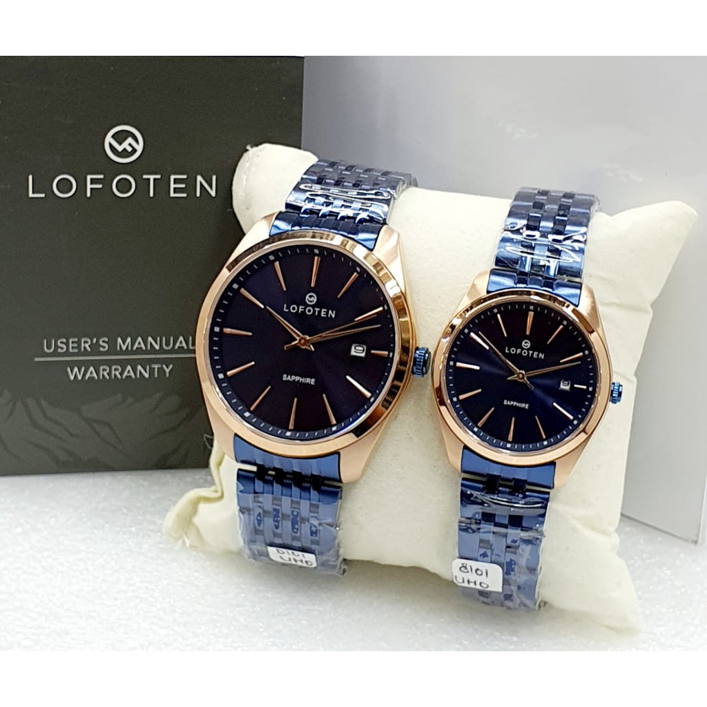 Lofoten 8101 Sapphire - Jam Tangan Couple Murah - Full Stainless - Waterresist - Original