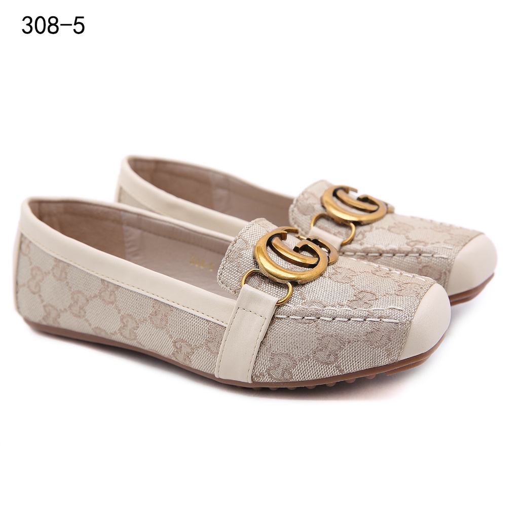 GC GG Marmont Canvas Flat Shoes #308-5