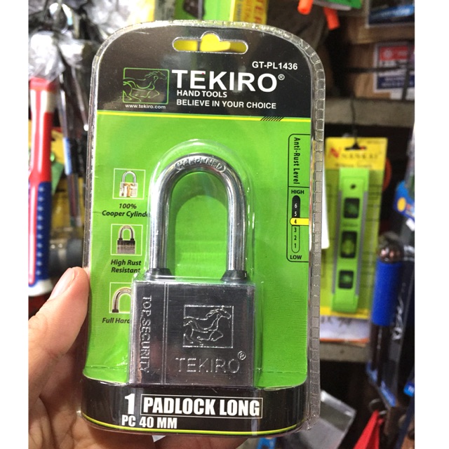 Gembok 40mm Leher Panjang Tekiro