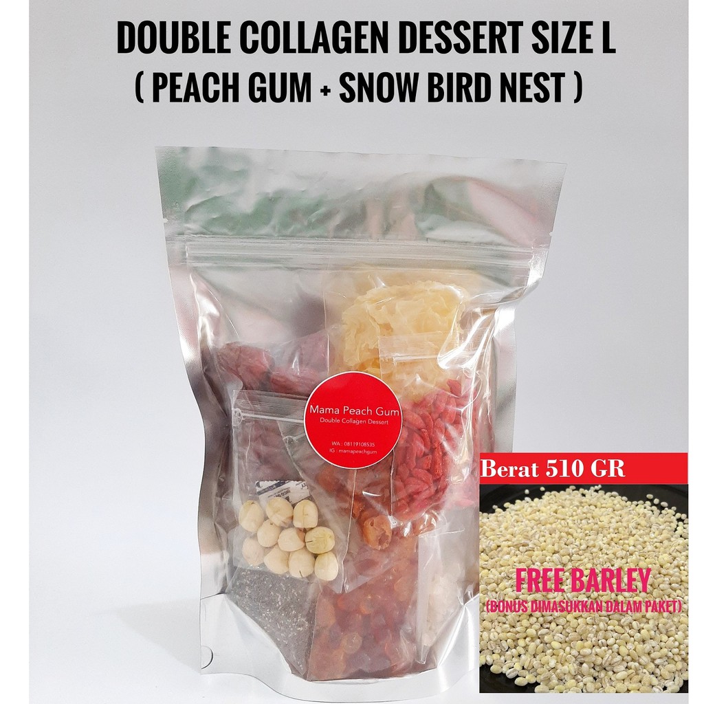 Double Collagen Size L ( Peach Gum , SNow bird nest )