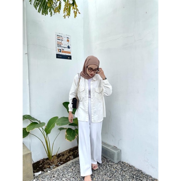 JENNIA LINEN SHIRT | ATASAN WANITA, BLOUSE