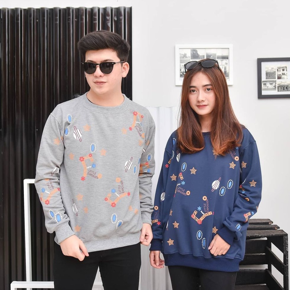 Galaxi Sweater II Pakaian Pria dan wanita II Sweater crawneck #GS