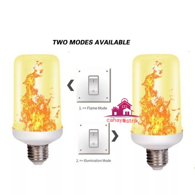 lampu api led e27 besar/bohlam obor led e27-autolux-Flame effect 3in1